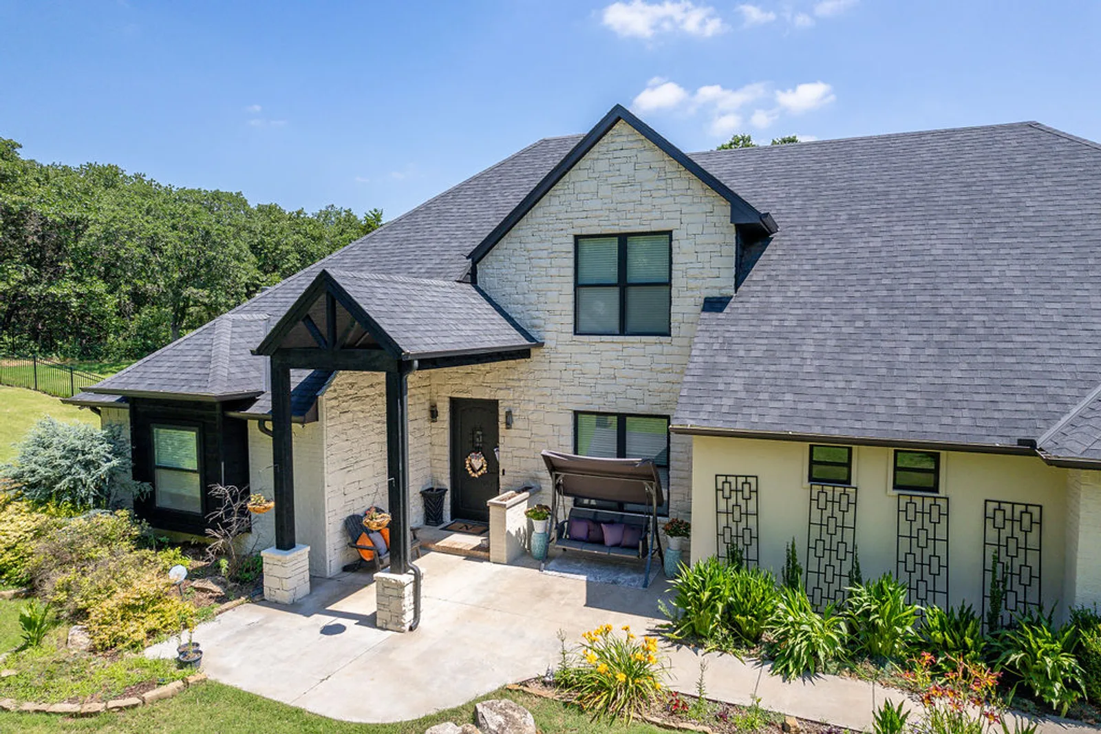 Exterior detail — Lost Forest Drive, Edmond